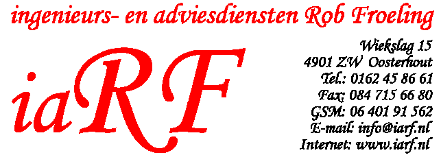 iaRF - ingenieurs- en adviesdiensten Rob Froeling
